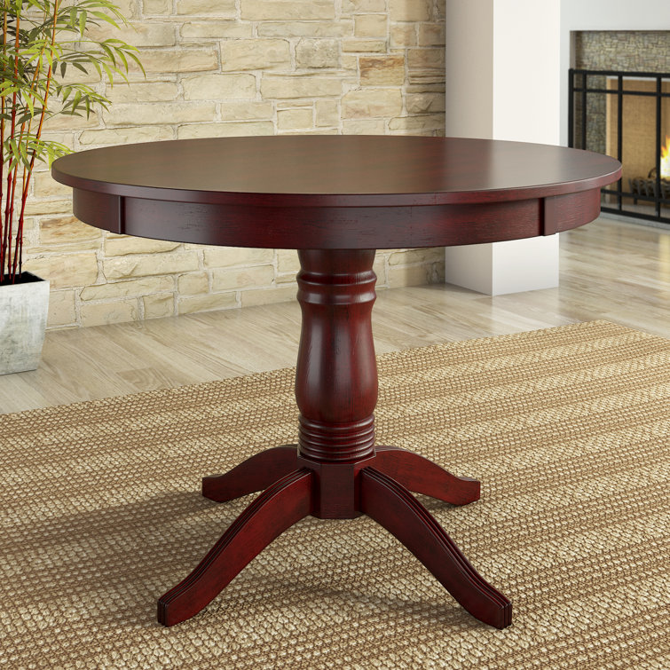 Lark Manor AlexaMae Round Solid Wood Dining Table & Reviews Wayfair